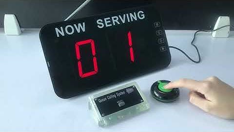 Simple Display Number Calling System Ticket Dispenser Desk Column Wireless Queue Management Device