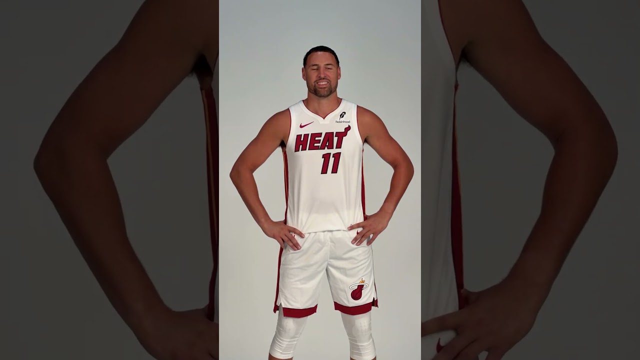 First look at Klay Thompson in a Miami HEAT uniform! 🔥 #miami #klaythompson #nba