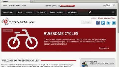 DotNetNuke Tutorial - New Page Management Features of DotNetNuke 6 - Video #250