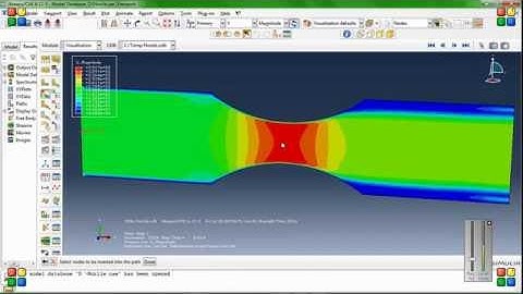 Abaqus CFD-Simulation Flow Through the Nozzle