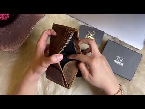 SKiDE Dawn Hunter Slim Wallet for Men with 2 Secret Card Slots & RFiD Protection