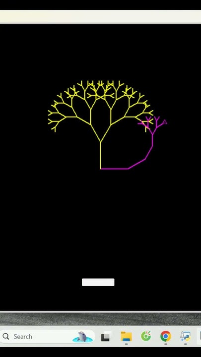 Mesmerizing Fractal Tree Drawing with Python Turtle! #learnpython # ...