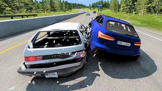 voiture de course vs circulation - Jeu Courses de voitures - BeamNG.Drive screenshot 1