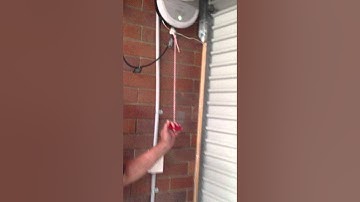 How to open & close a motorised roller door when the power is out