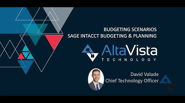 Sage Intacct Planning: Budgeting Scenarios