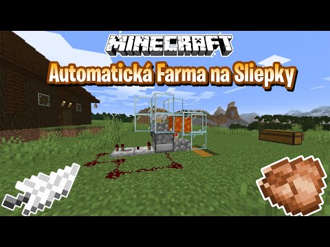 Minecraft Návody – Jednoduchá AUTOMATICKÁ FARMA na SLIEPKY