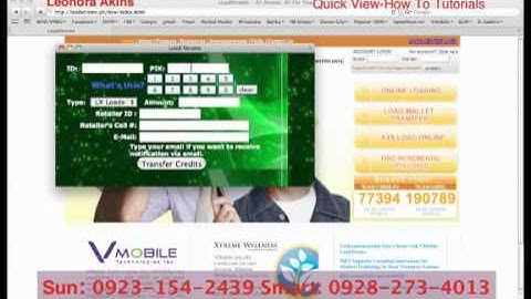 VMOBILE  Load Wallet Transfer Tutorial