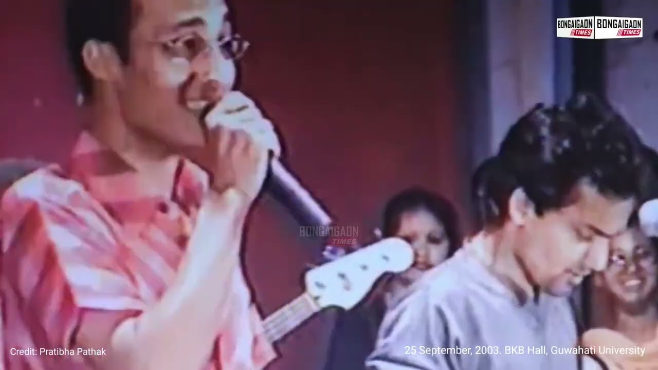 Year: 2003 | Gauhati University | Zubeen Garg ❤️ Glimpse into the past. Credit: Pratibha Pathak