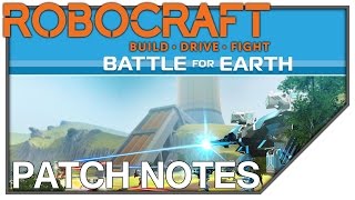 Patch Notes + Premium Code: BATTLEFOREARTH - Battle for Earth  - Robocraft Bay 01