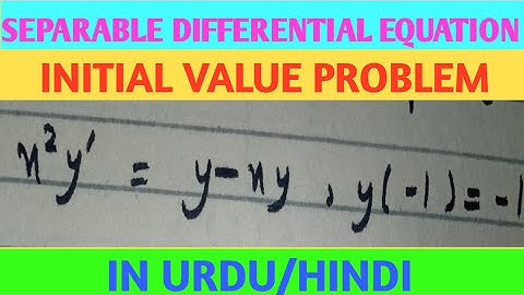 Solve initial value problem x^2y