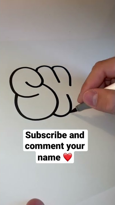 HOW TO DRAW BUBBLE LETTERS 🤩 #shorts #art