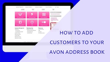 How to add customers to your Avon address book