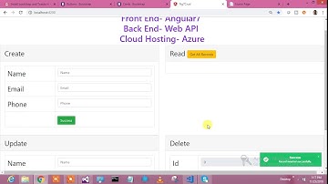 CRUD operation in Angular 7 with WEB API and Azure Hosting- Part 8