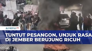 Demo Mantan Karyawan Pabrik Triplek di Jember Berujung Ricuh, Tuntut Kepastian Uang Pesangon