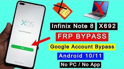 INFINIX NOTE 8,9,10 (X692) Frp bypass/ remove google account wthout pc 1000% working