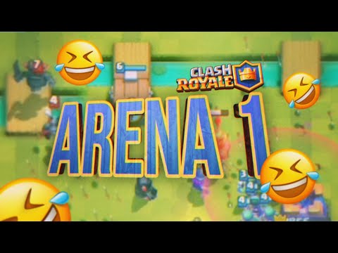 Las PARTIDAS MÁS DIVERTIDAS y NEFASTAS de ARENA 1 en Clash Royale | Gonzalius