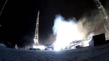 Launch of Russian Soyuz 2.1b rocket carrying Lotos-S ELINT spy sat from Plesetsk