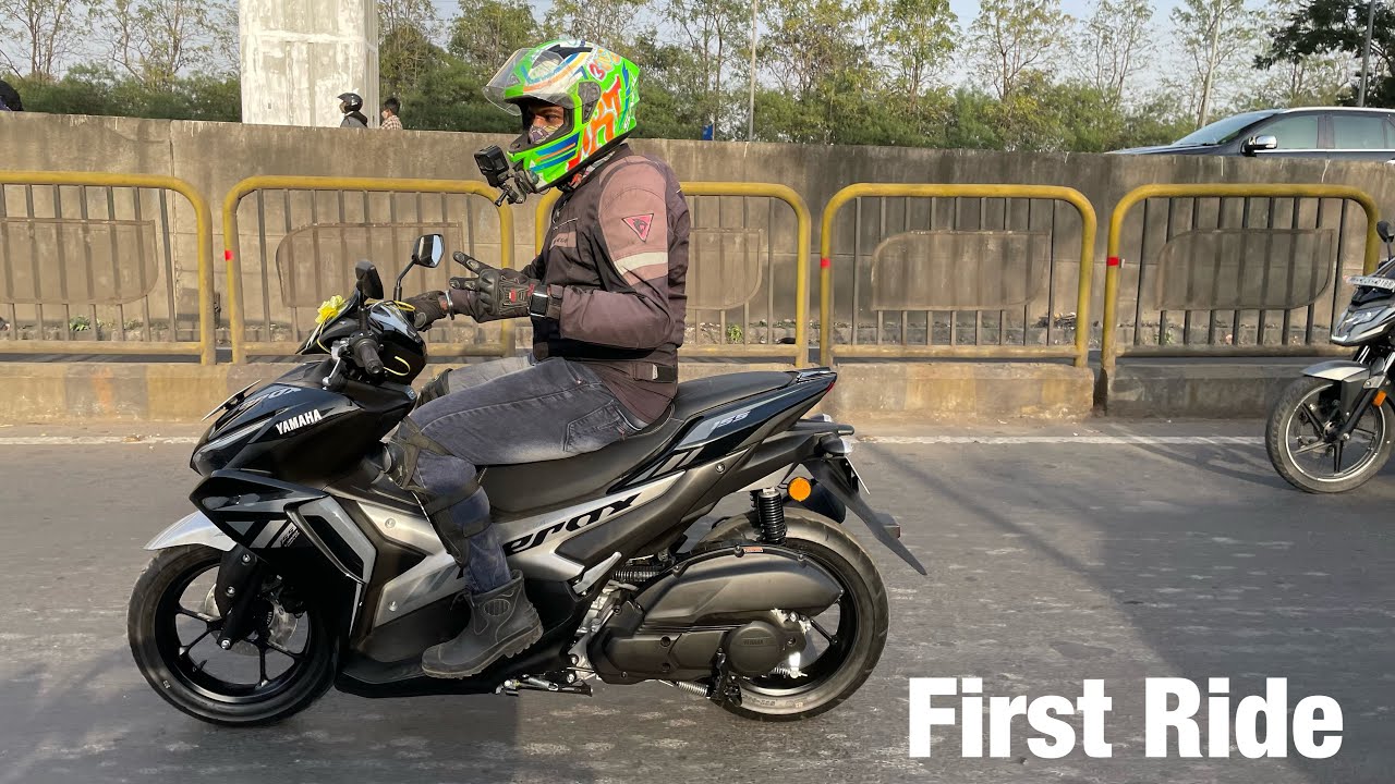 First Ride On My New Maxi Scooter | Yamaha Aerox - YouTube