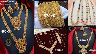 Lowest cost jewellery collection  Matte finish Bangles//combo sets and Rose gold jewellery