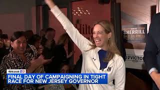 Final day of campaigning in tight race for New Jersey governor