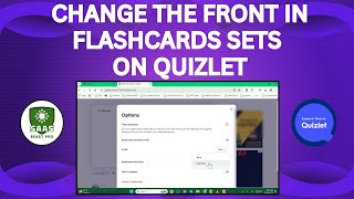 How to Change the Front in Flashcards Sets on a Quizlet