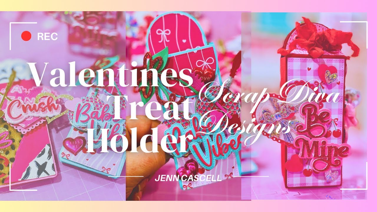 Happy Mail Packaging: Scrap Diva Designs 1 Die 3 Ways Valentines Pocket, Pouch, & Box Treat Holders