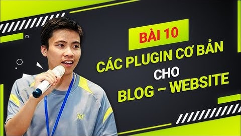 Hướng Dẫn Thiết Kế Website|Bài 10  Các Plugin Cơ Bản Cho Blog – Website