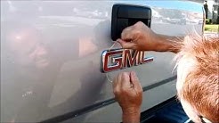 Truck Emblem Removal: Removing the GMC badge 