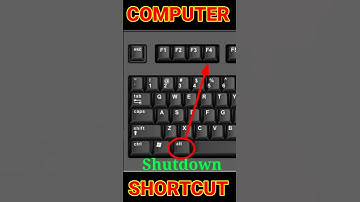 Computer Shutdown Shortcut Key। How to Shutdown Computer । #computershortcutkeys #computer #keyboard