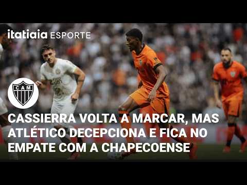 Cassierra ends drought, but Atlético stumbles and draws with bottom-placed Chapecoense.
