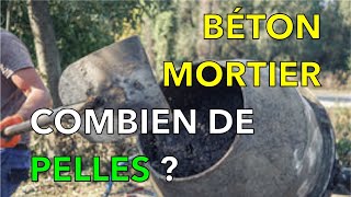 Savoir COMPTER ses PELLES pour faire un BÉTON ou un MORTIER ? 1/4  MAÇONNERIE - YouTube