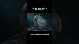 This Gray Stone Lights Up Like the Aurora#gemstone #minerals #crystal #jewelry