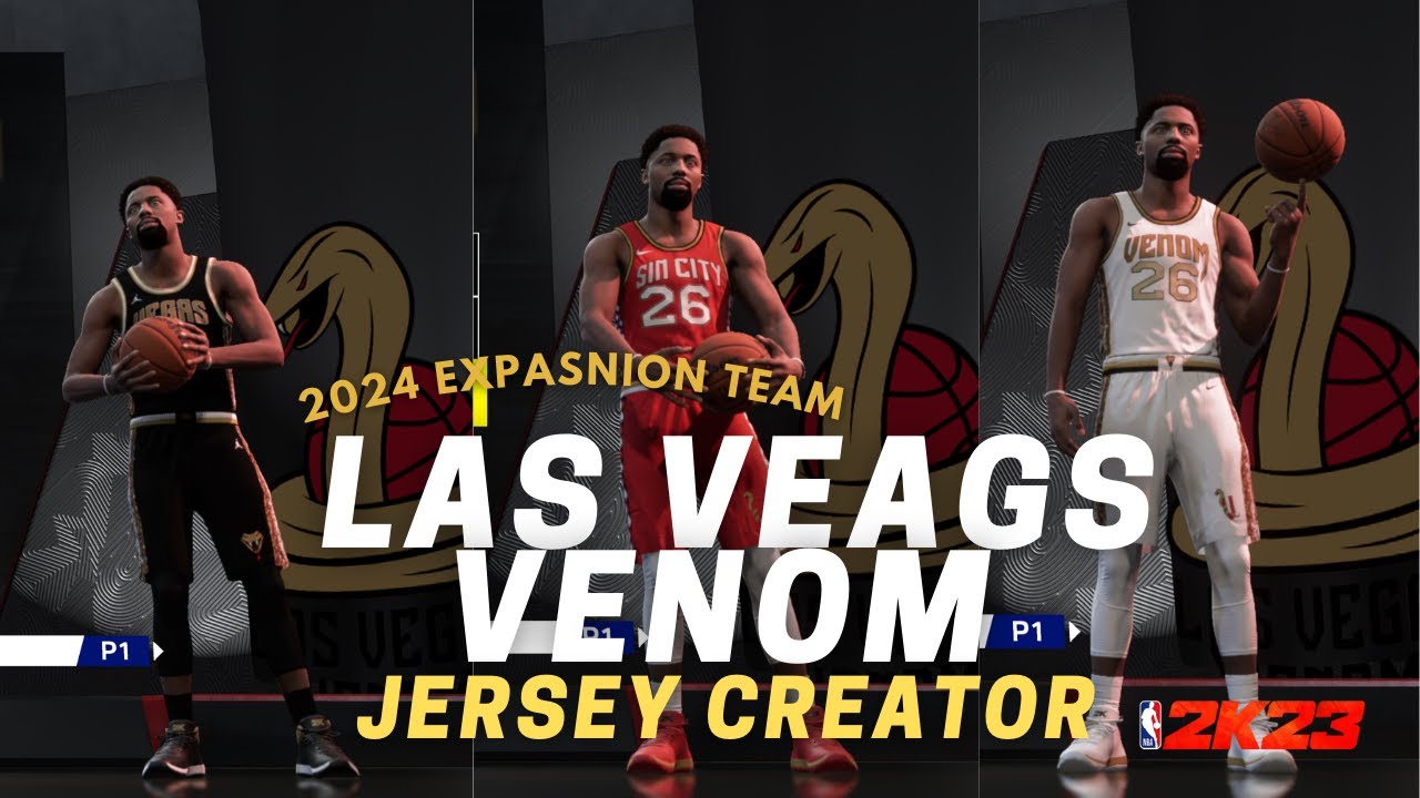 Rumored 2024 NBA EXPASNION TEAM "LAS VEGAS VENOM" NBA2K23 JERSEY