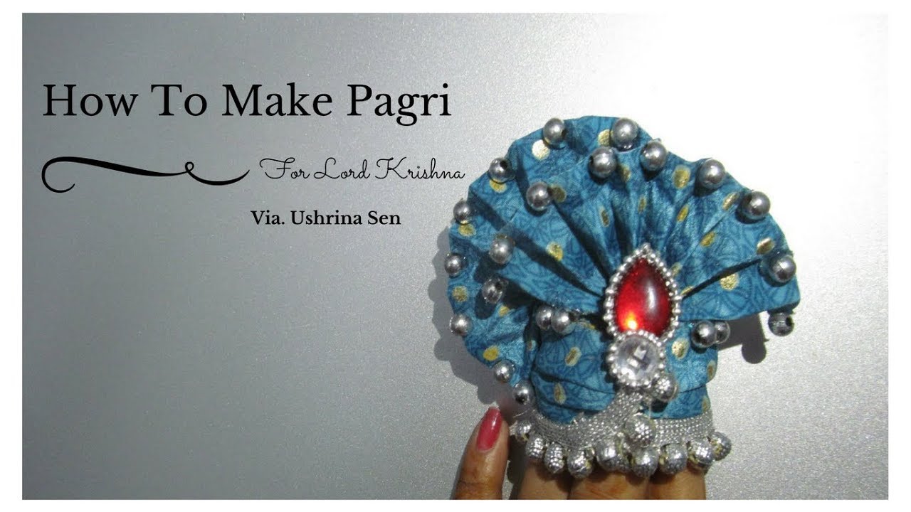 How to Make Pagri for Lord Krishna