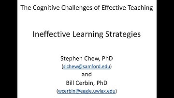 Ineffective Learning Strategies