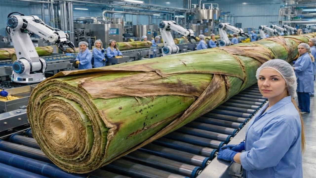 Inside the Largest High-Tech Banana Stem Factory You’ve Never Seen Before
