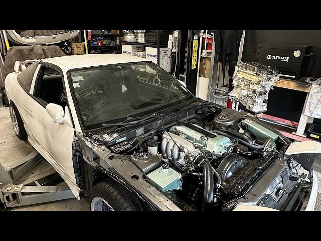 180SX Engine Bay Prep - YouTube