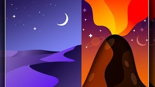 SPEEDART - Designing the Flat and Minimal Background for Mobile in Ai+Ps screenshot 5