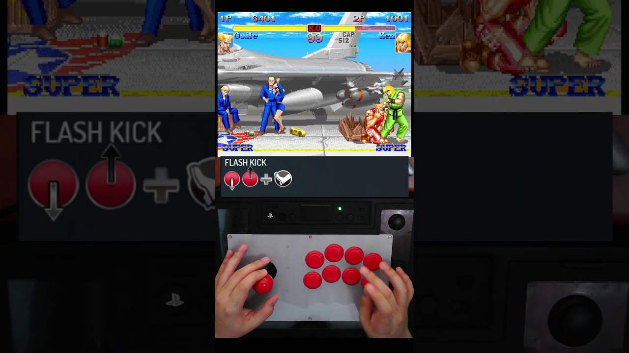 Guile Special Moves - Super Street Fighter II Turbo