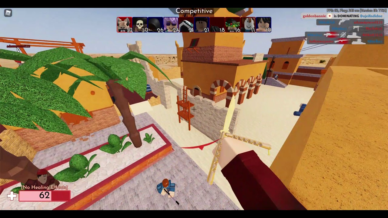 Golden knife in competitive