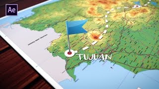 After Effects Tutorial - Animated Traveling Map [INDONESIA]