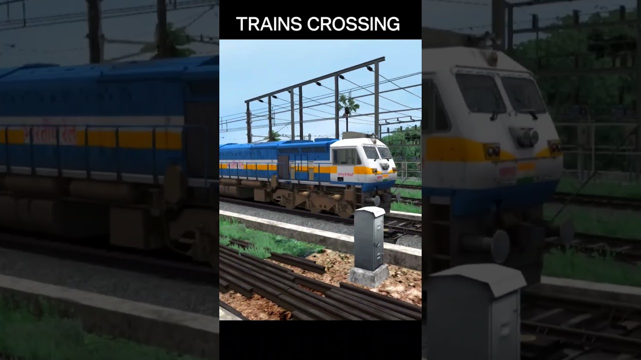 Three Trains Crossing Each other on Same time 
