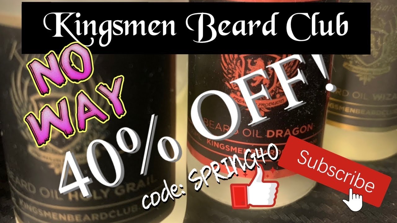 Kingsmen Beard Club 40 off sale!! Extended to 6/14 YouTube