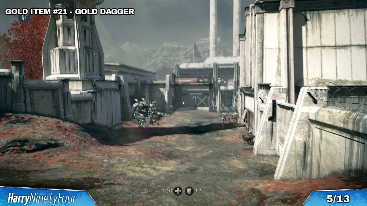 Wolfenstein: The New Order - All Collectibles In Chapter 8 (Enigma Codes, Gold Items, Letters)