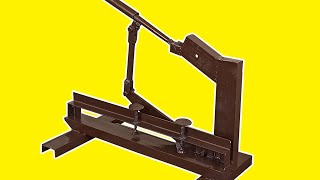 Make a professional sheet metal guillotine cutter