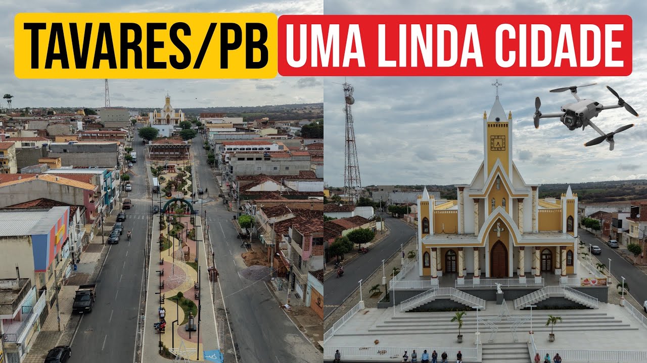 CONHEÇA A CIDADE DE TAVARES/PB, IMAGENS AÉREAS.