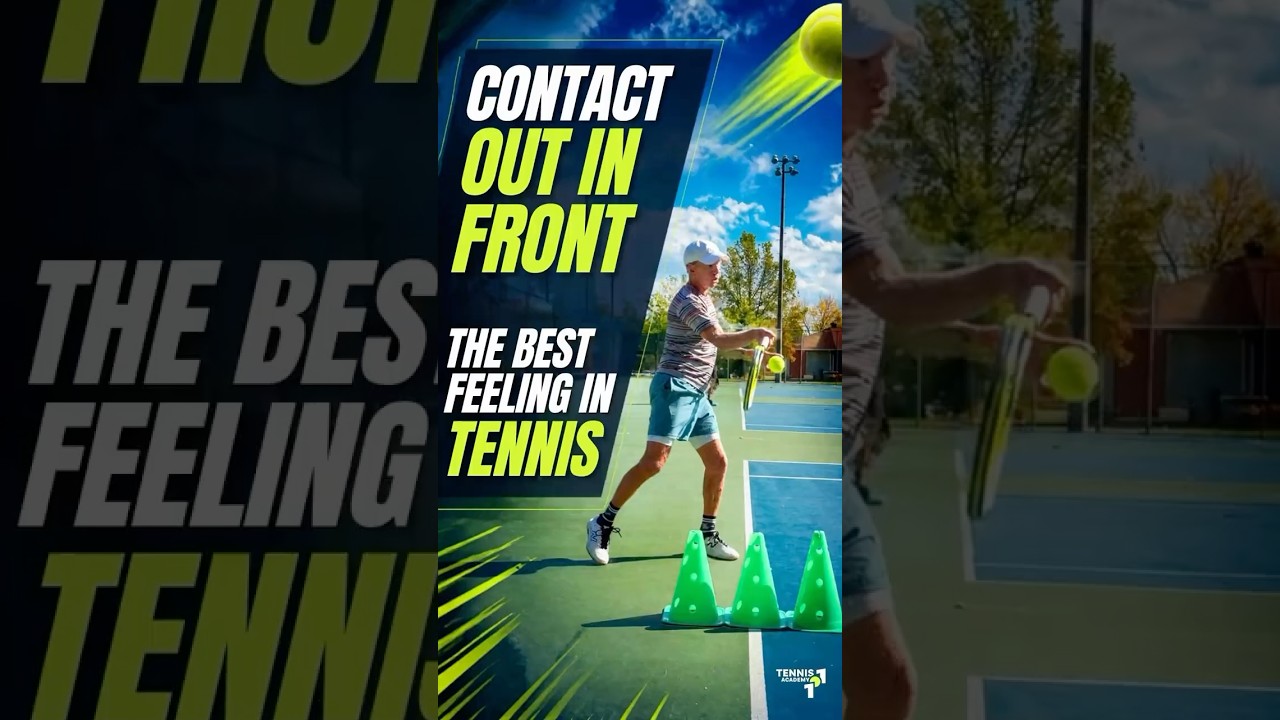 CONTACT OUT IN FRONT THE BEST FEELINGS IN TENNIS #shorts