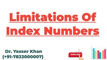 Limitations Of Index Numbers