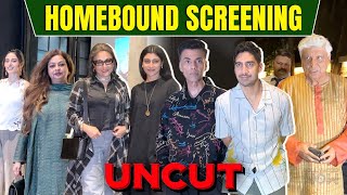 Karan Johar,Javed Akhtar, Konkona Sena, Ayan Mukherji &amp; Many Celebs Attend Homebound Screening