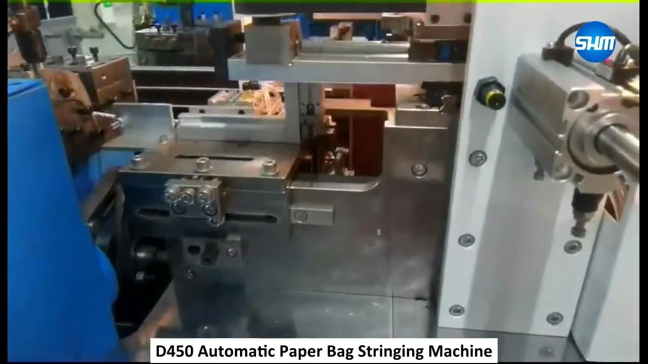 D450 Automatic Paper Bag Stringing Machine YouTube